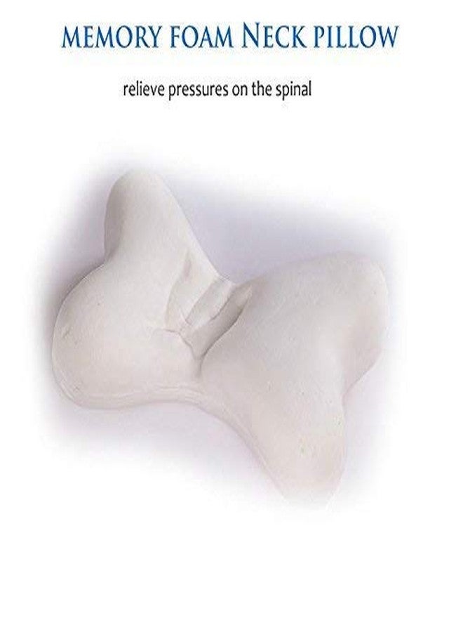 SOROO Memory Foam Bone Shaped CAR Neck Pillow Compatible for Indica Beige (Pack of 2). - Image 3
